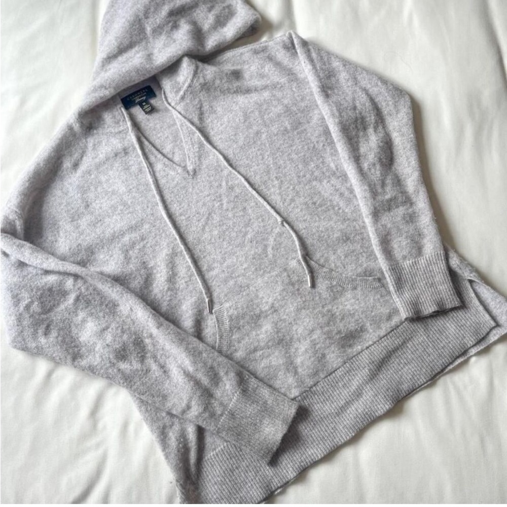 CHARTER CLUB by MACY’s 100% Cashmere Hoodie w Kangaroo pockets XS